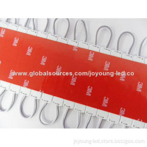 Super-brightness Waterproof 3-LED 5050 LED Injection Module with Lens, IP67, 12V, 18-20lm